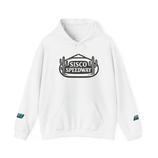 Sisco Speedway Hoodie, Cozy Unisex Sweatshirt, Casual Streetwear, Perfect Gift, Year-Round Comfort, Unique Graphic Design