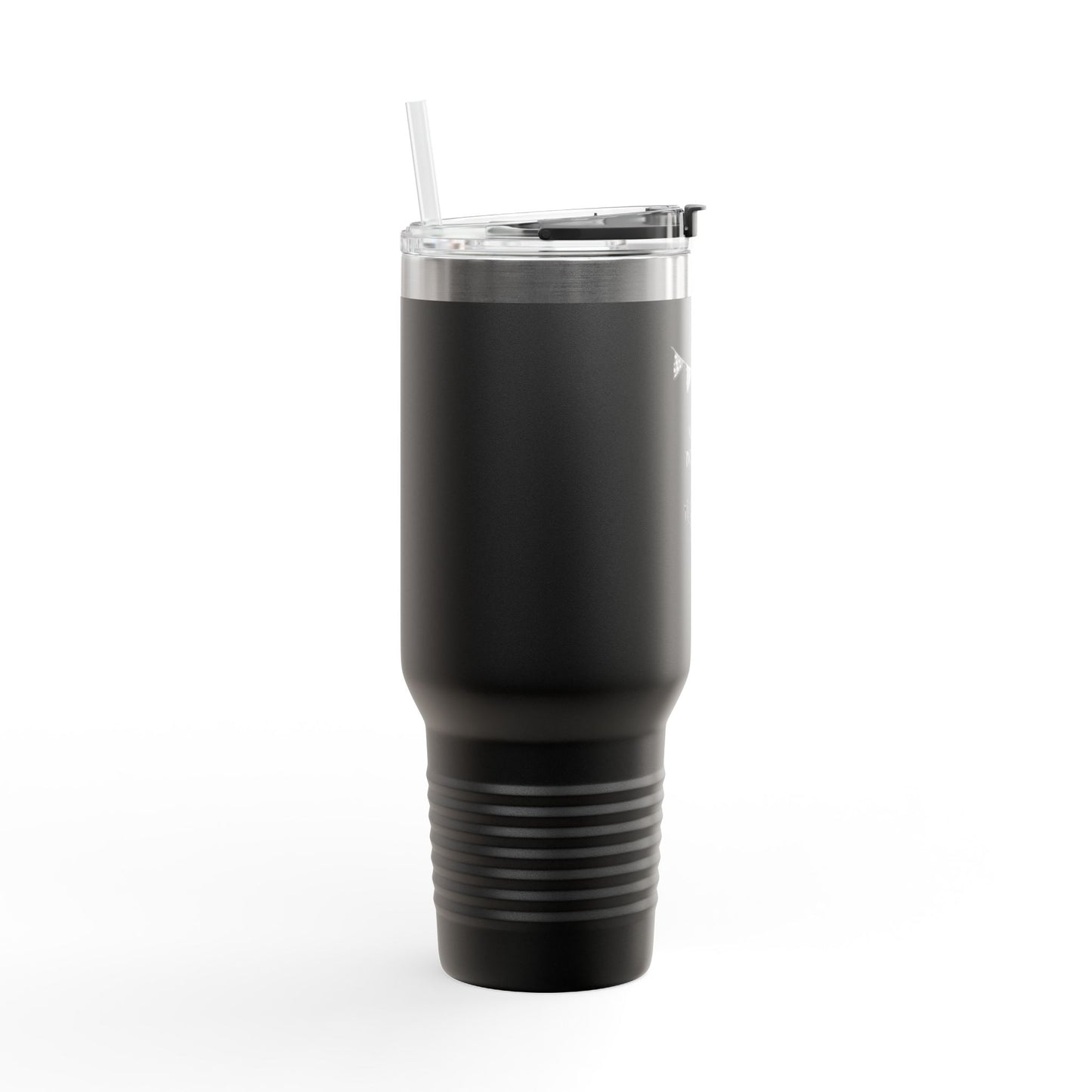 Insulated Travel Mug 40oz — "When Nothing Goes Right, Go Left" Motivational Tumbler